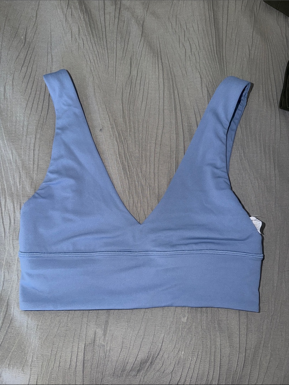 Lululemon Soft V-Neck Bralette in Dusty Blue